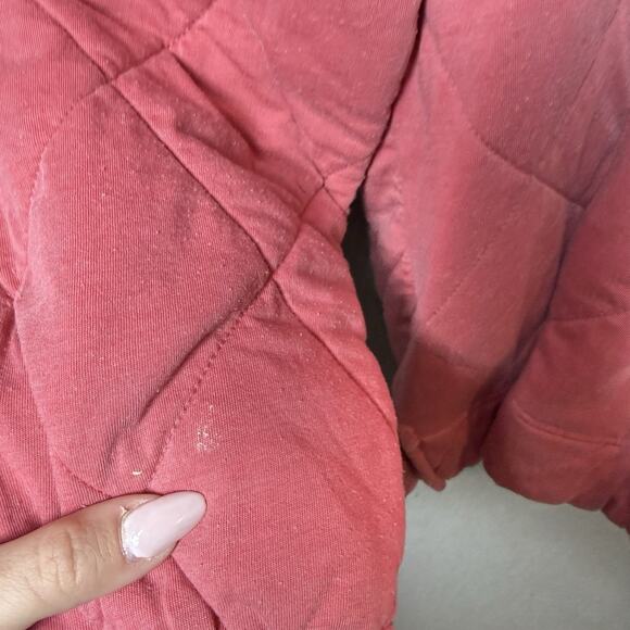 Maurices Coral/Pink Quilted Front Pockets Relaxed Fit 1/4 Zip Jacket Women’s XL - Picture 13 of 13